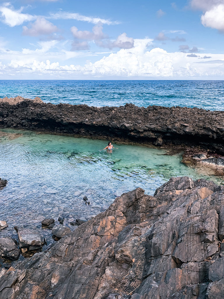 Michelle at the Annaly Bay Tide Pools - St. Croix, Virgin Islands